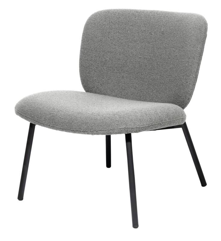 meet powered by PAPERFLOW Twist Fauteuil Zonder armleuning Grijs 120 kg 600 x 530 x 820 mm