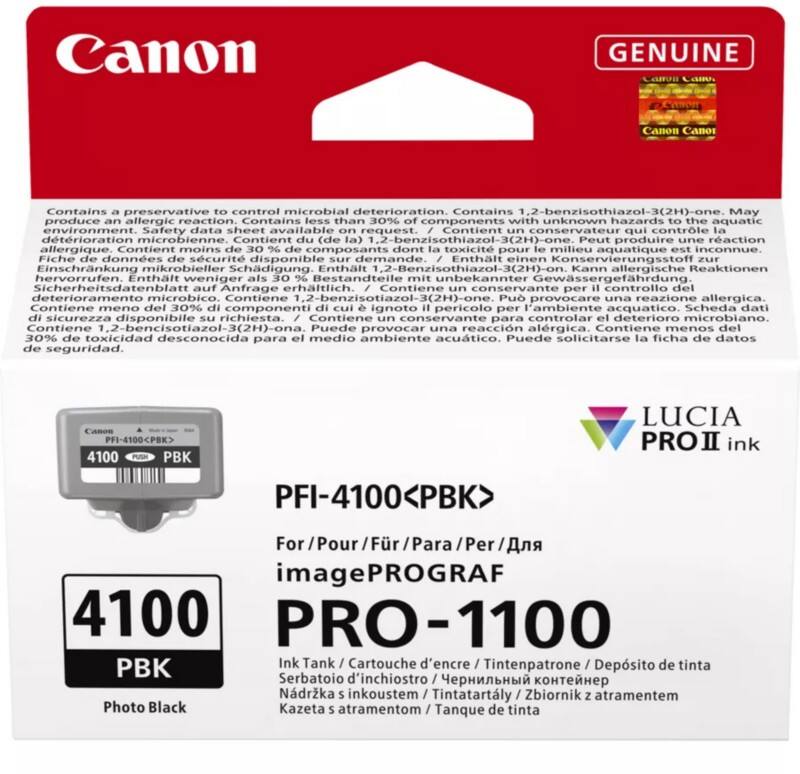 Canon PFI-4100 PBK Origineel Inktcartridge Zwart