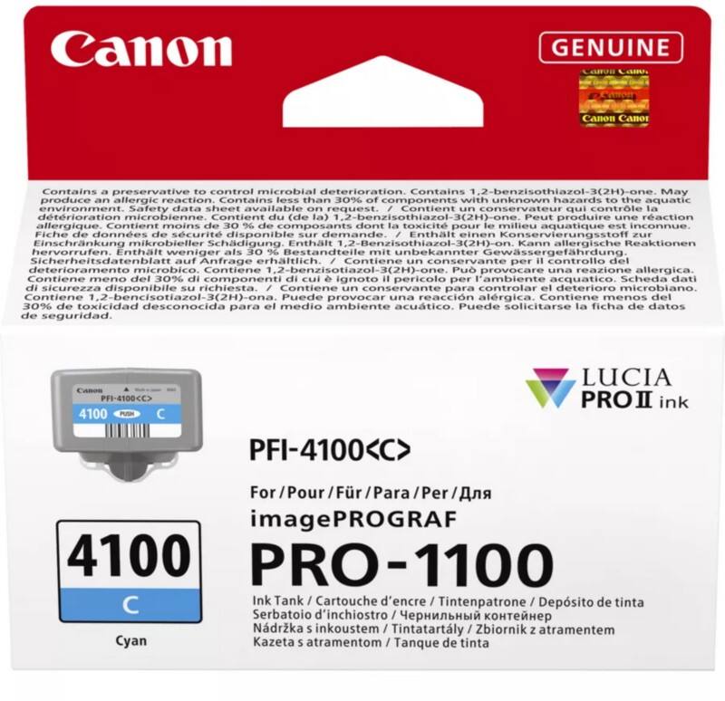 Canon PFI-4100C Origineel Inktcartridge Cyaan