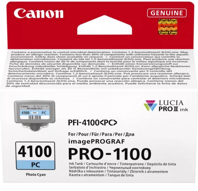 Canon PFI-4100PC Origineel Inktcartridge Cyaan
