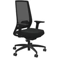 Dauphin Sequel Bureaustoel Synchroonmechanisme Stof 4D armleuning Zwart 120 kg 720 x 720 x 1,160 mm