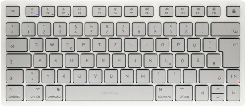 CHERRY Mini Draadloos toetsenbord QWERTZ Wit KW7100