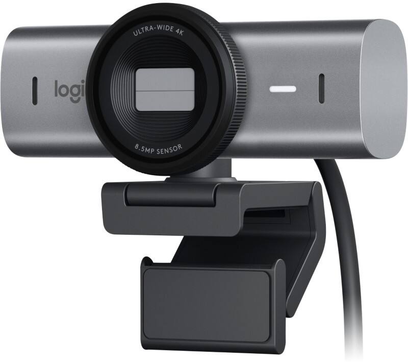 Logitech MX Brio Webcam 4096 x 2160 Megapixel 4K Microfoon Zilver, zwart