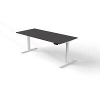 Kerkmann Move 3 Zit-sta-bureau Rechthoekig Antraciet T-Voet 1,800 (B) x 800 (D) x 1.200 (H) mm Hout