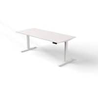 Kerkmann Move 3 Zit-sta-bureau Rechthoekig Wit T-Voet 1,800 (B) x 800 (D) x 1.200 (H) mm Hout
