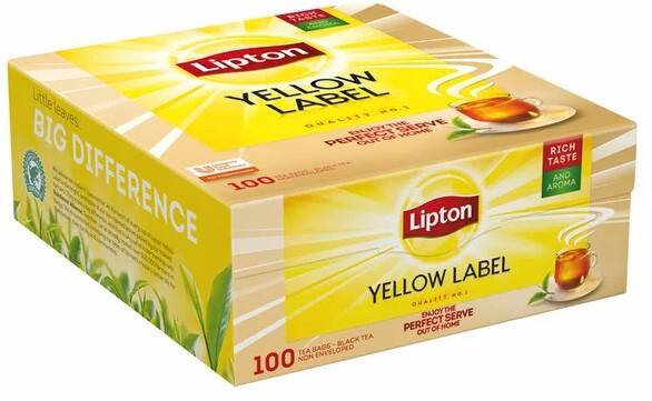 Lipton FGS Yellow Label Zwarte thee 100 stuks