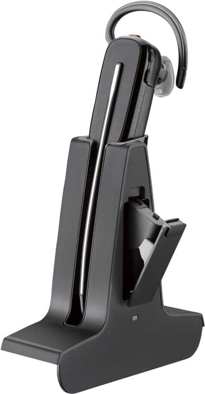 poly Savi 8245 Office Oordopjes DECT USB-A Draadloos In-ear Verwisselbare accu Zwart