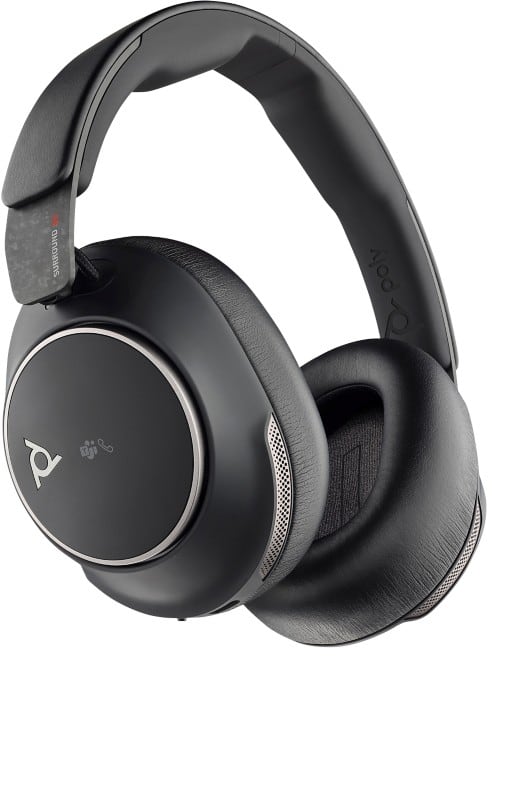 poly Voyager Surround 80 UC Headset Gecertificeerd voor Microsoft Teams USB-C +USB-C/A-adapter Draadloos In-ear Zwart