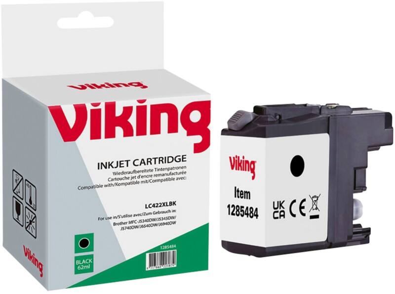 Viking LC-422XLBK Compatibel Inktcartridge NB-RLC422XLBK Zwart