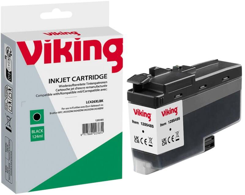 Viking LC-426XLBK Compatibel Inktcartridge NB-RLC426XLBK Zwart