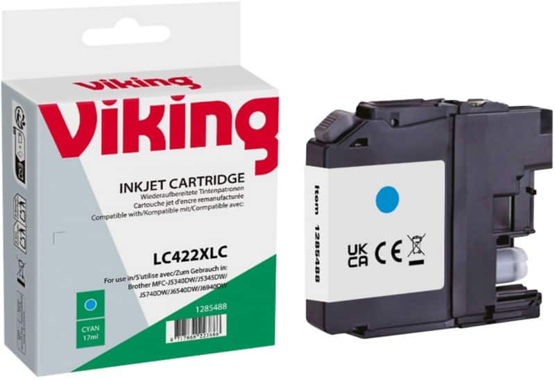 Viking LC-422XLC Compatibel Inktcartridge NB-RLC422XLC Cyaan