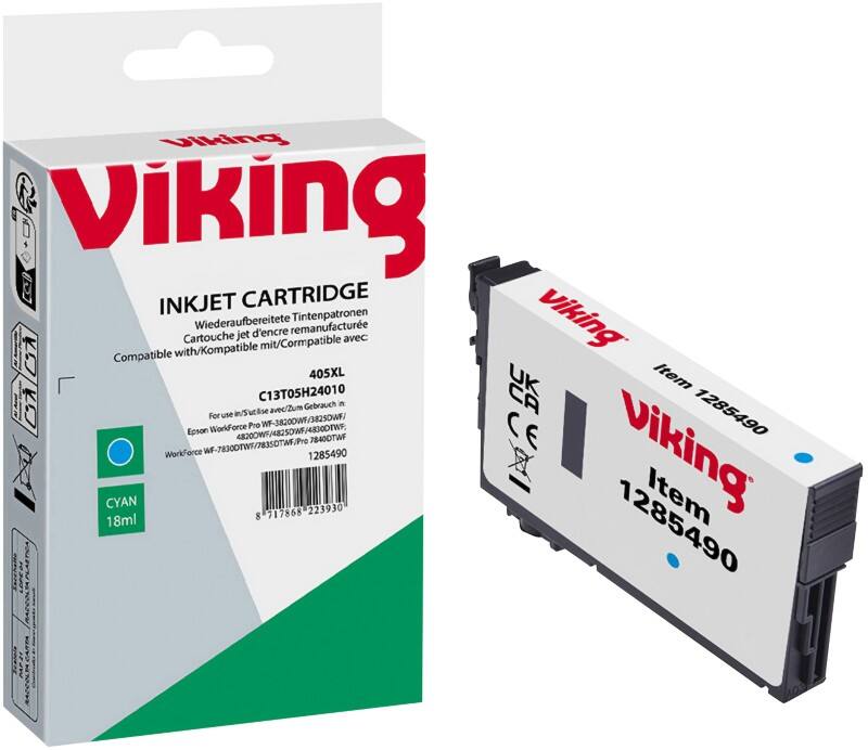 Viking C13T05H24010 Compatibel Inktcartridge NE-RT405XLC Cyaan