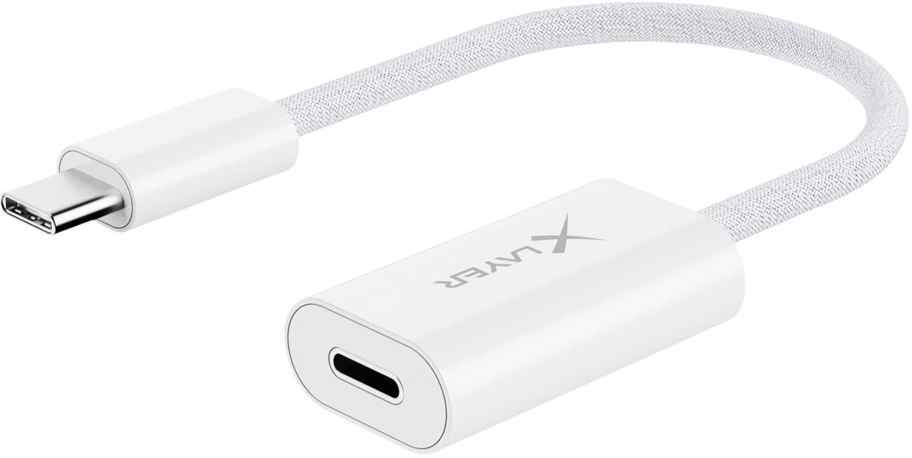XLayer Oplaadkabel USB-C Male naar Apple Lightning 12 cm Wit