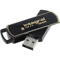 Integral USB-stick 16 GB USB Type-A Goud, zwart