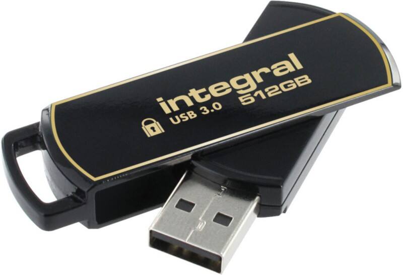 Integral USB-stick 512 GB USB Type-A Goud, zwart