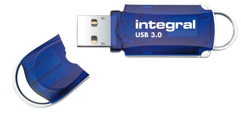 Integral USB-stick 128 GB USB Type-A Blauw, zilver