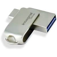 Integral USB-stick 128 GB USB Type-A USB Type-C Zilver