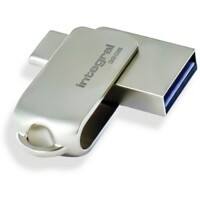 Integral USB-stick 32 GB USB Type-A USB Type-C Zilver