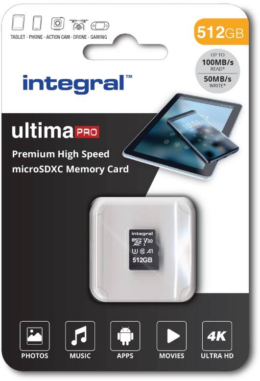 Integral microSD microSD-kaart 512 GB Klasse 3