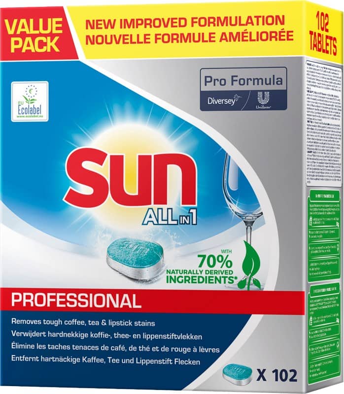 Sun Professional All in 1 Vaatwastabletten 102 stuks