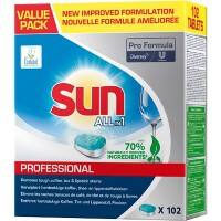 Sun Professional All in 1 Vaatwastabletten 102 stuks