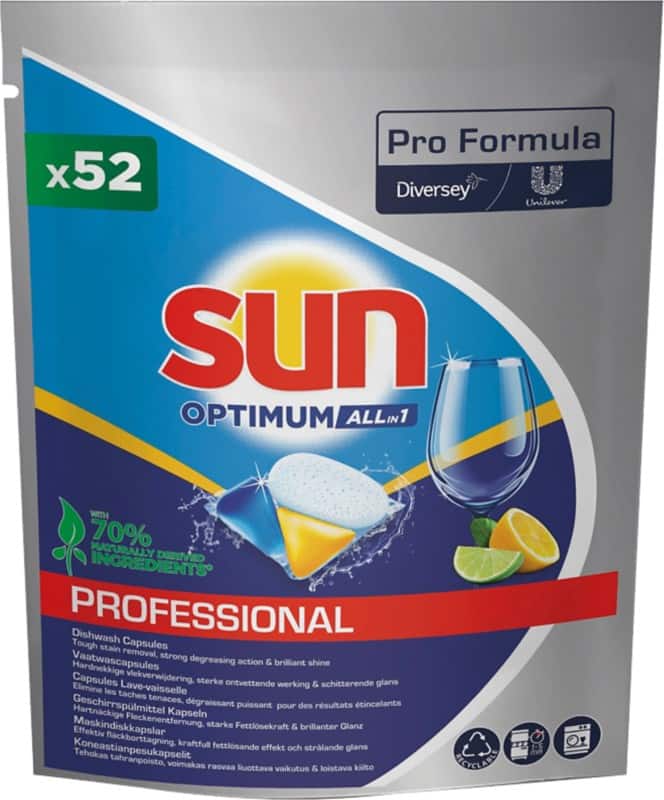 Sun Professional Optimum All in 1 Vaatwastabletten 52 stuks