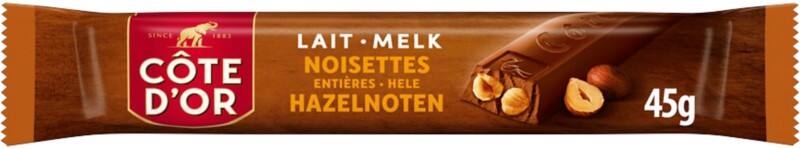 Côte d'Or Hazelnoot, melkchocolade Chocoladereep 45 g
