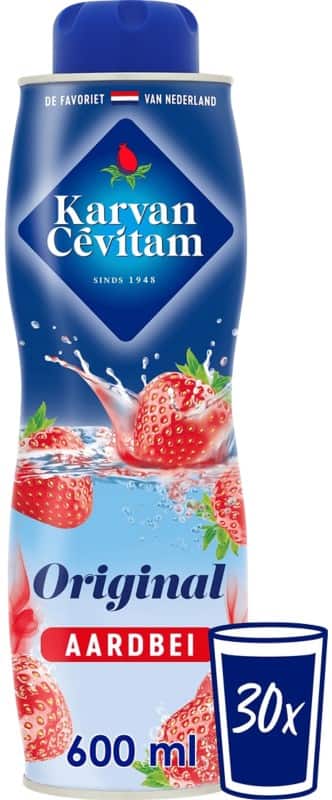 Karvan Cevitam Original Limonadesiroop Aardbei 600 ml