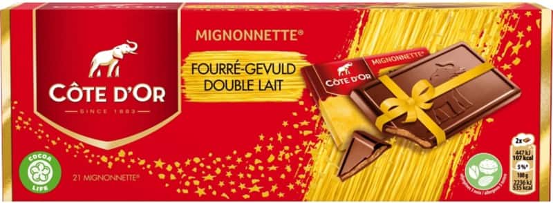 Côte d'Or Melkchocolade Mini-chocoladereep 21 stuks
