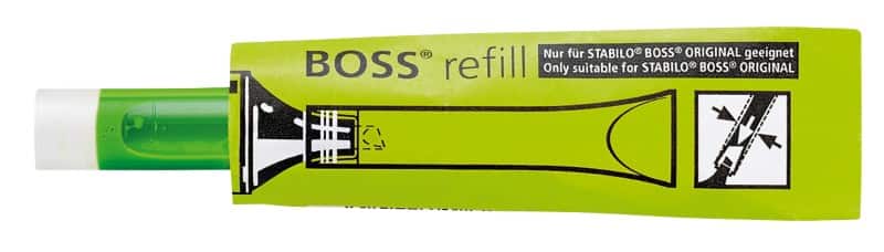 STABILO BOSS ORIGINAL Navulling voor tekstmarker Navulling Groen 070/33