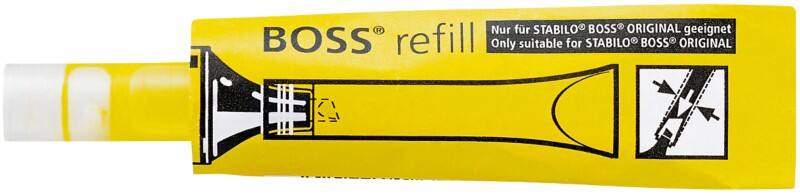 STABILO BOSS ORIGINAL Navulling voor tekstmarker Navulling Geel 070/24