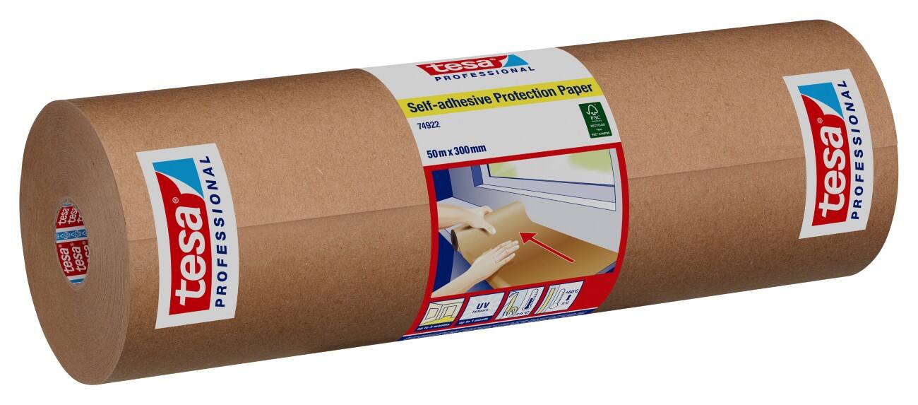 tesa Professional Kraftpapiertape Zelfklevend 50 m x 300 mm