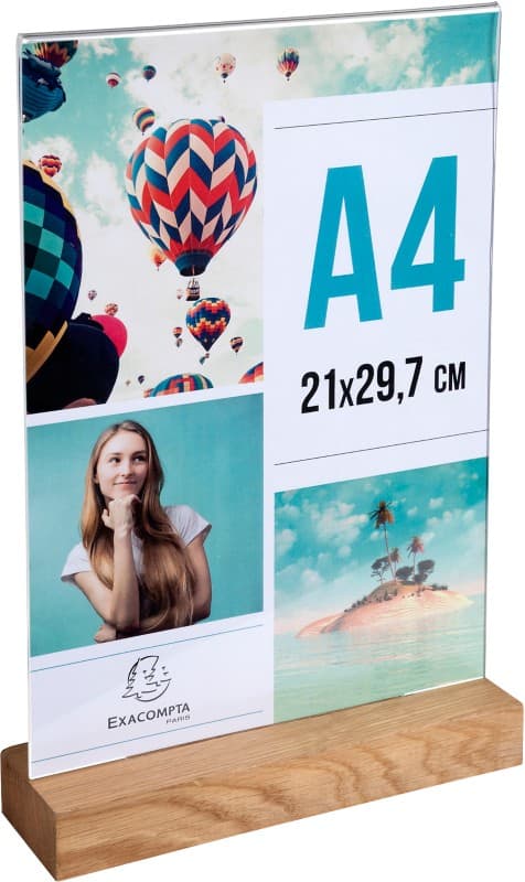 Exacompta Office Bordhouder A4 T-vorm 21 (B) x 6 (D) x 30,2 (H) cm Transparant 10 Stuks