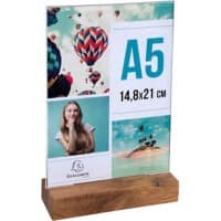 Exacompta Office Bordhouder A5 T-vorm 15 (B) x 5 (D) x 24 (H) cm Transparant 10 Stuks