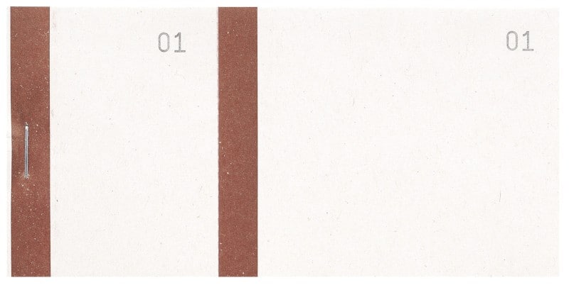 Exacompta Orderboek 96301E Restaurant Bruin 6 x 0,8 x 13,5 cm Pak van 50