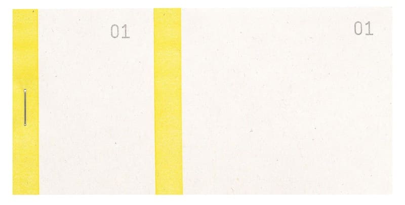 Exacompta Orderboek 96303E Restaurant Geel 6 x 0,8 x 13,5 cm Pak van 50