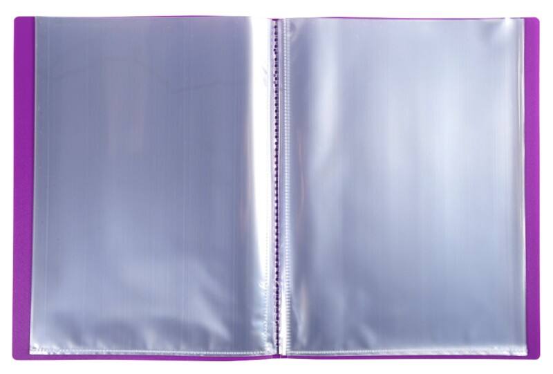 Exacompta OpaK Showalbum 40 insteektassen A4 Paars Pak van 10