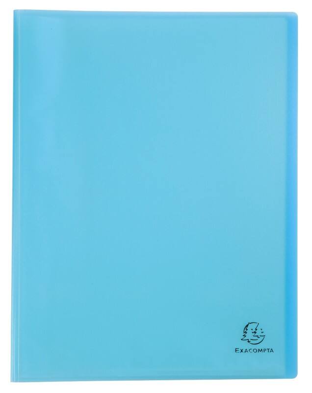 Exacompta Chromaline Pastel Showalbum 40 insteektassen A4 Pastelblauw Pak van 10