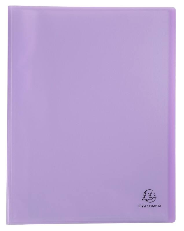Exacompta Chromaline Pastel Showalbum 40 insteektassen A4 Mauve Pak van 10