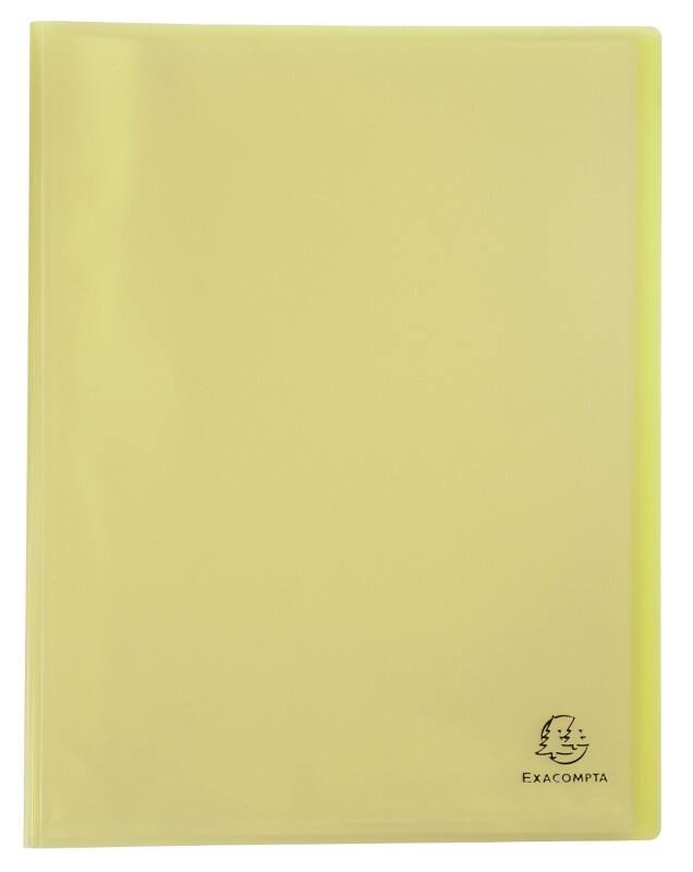 Exacompta Chromaline Pastel Showalbum 40 insteektassen A4 Geel Pak van 10