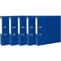 Exacompta Prem'Touch Breed Ordner A4 80 mm Donkerblauw 2 Ringen 53352SE Karton, PP (Polypropeen) 10 Stuks