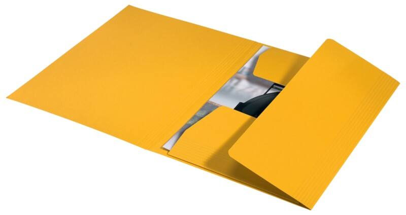 Leitz Recycle 3-flap map 3906 A4 Co2 Gecompenseerd Geel 100% gerecycled Karton