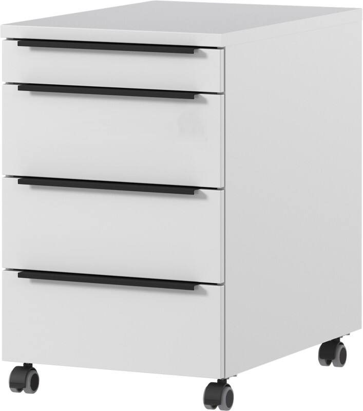GERMANIA GW-Mailand Mobiel ladeblok Lichtgrijs 4 Lades 420 x 600 x 630 mm