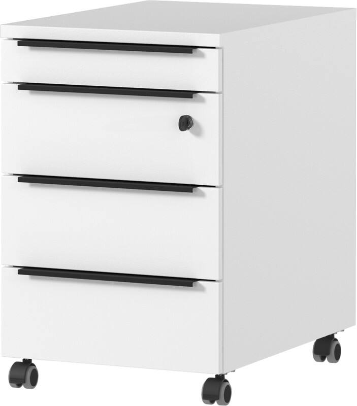 GERMANIA GW-Mailand Mobiel ladeblok Wit 4 Lades 420 x 600 x 630 mm