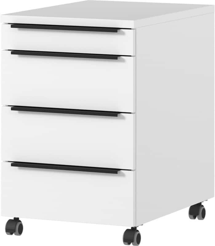 GERMANIA GW-Mailand Mobiel ladeblok Wit 4 Lades 420 x 600 x 630 mm