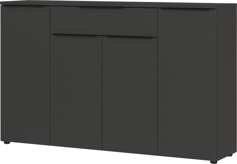 GERMANIA GW-Mailand Wandkast Spaanplaat 5 Planken 1.610 x 400 x 1.010 mm Grafiet