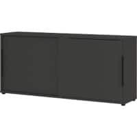 GERMANIA GW-Mailand Kast met schuifdeuren Spaanplaat 2 1,600 x 400 x 740 mm Grafiet