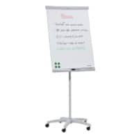 Franken U-Act!Line Mobiele Magnetische Flipoverezel FC91 70 x 100 cm Met 5 zwenkwielen en Pennenbakje Lichtgrijs