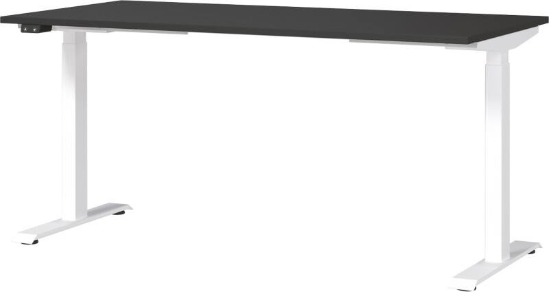 GERMANIA GW-Mailand Hoogteverstelbaar Zit-sta-bureau Grafiet T-Voet 1,600 (B) x 800 (D) x 1,200 (H) mm Spaanplaat, metaal