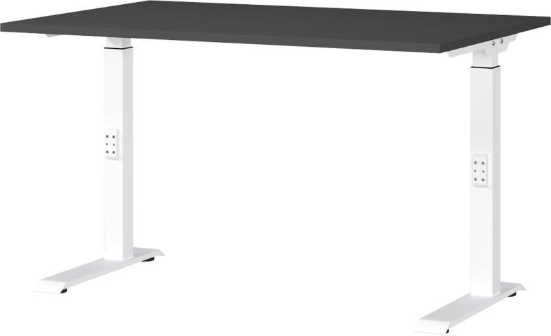 GERMANIA GW-Mailand Hoogteverstelbaar Bureau Grafiet C-Voet 1,200 (B) x 800 (D) x 910 (H) mm Spaanplaat, metaal